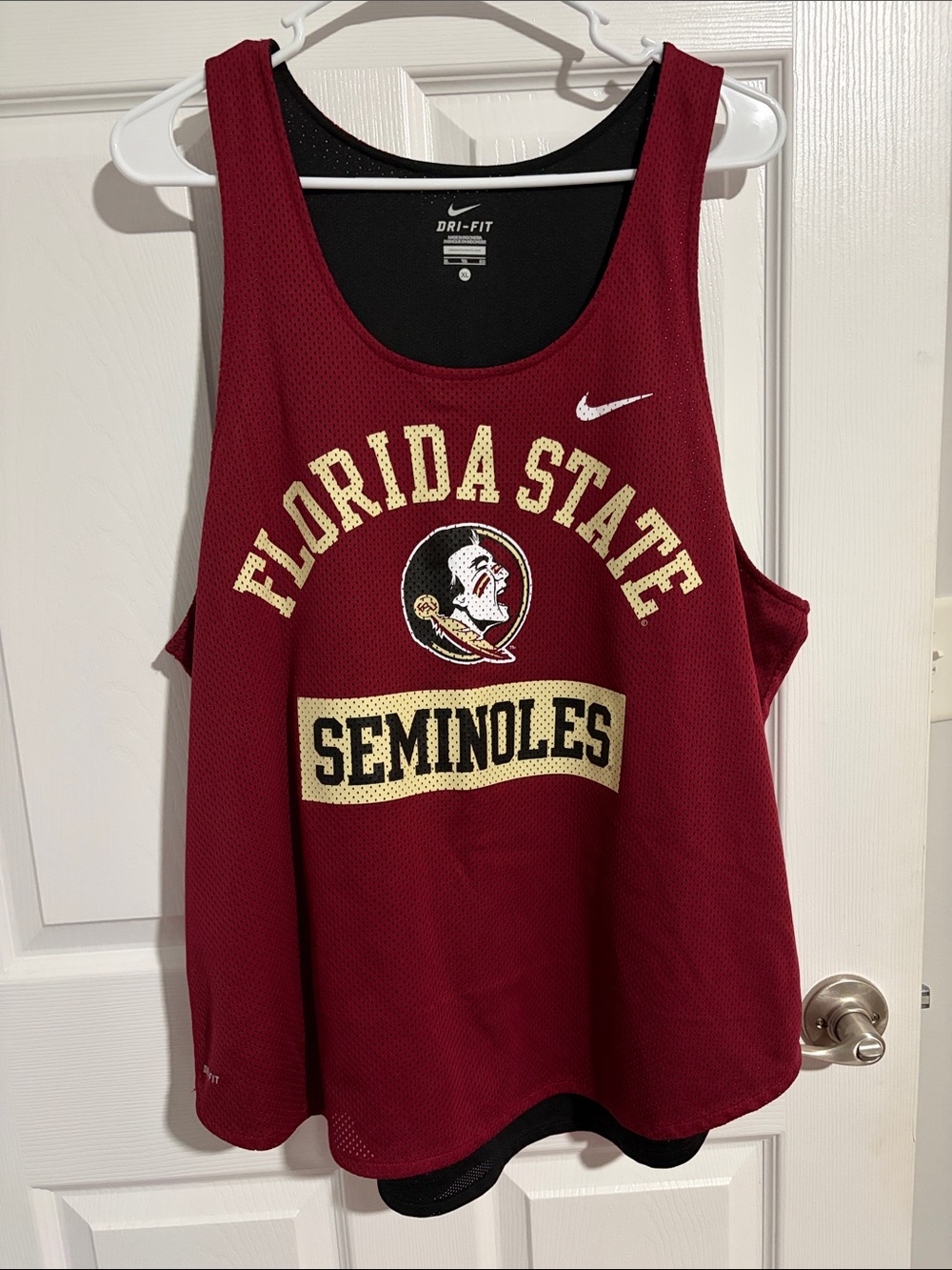 Nike Garnet and Gold Florida State Seminoles Mesh Tank Top